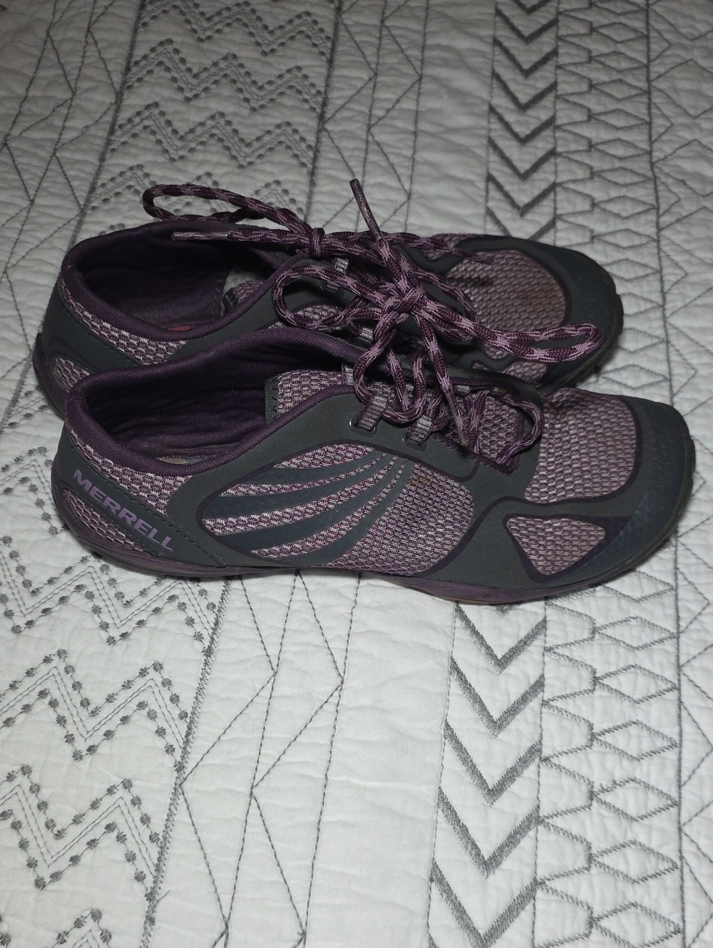 Merrell Women's Plum Purple Lace-Up Minimalist Vibram